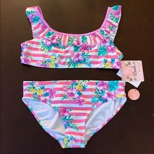 2 Piece Bikini w/ Ruffle Top 👙🌸